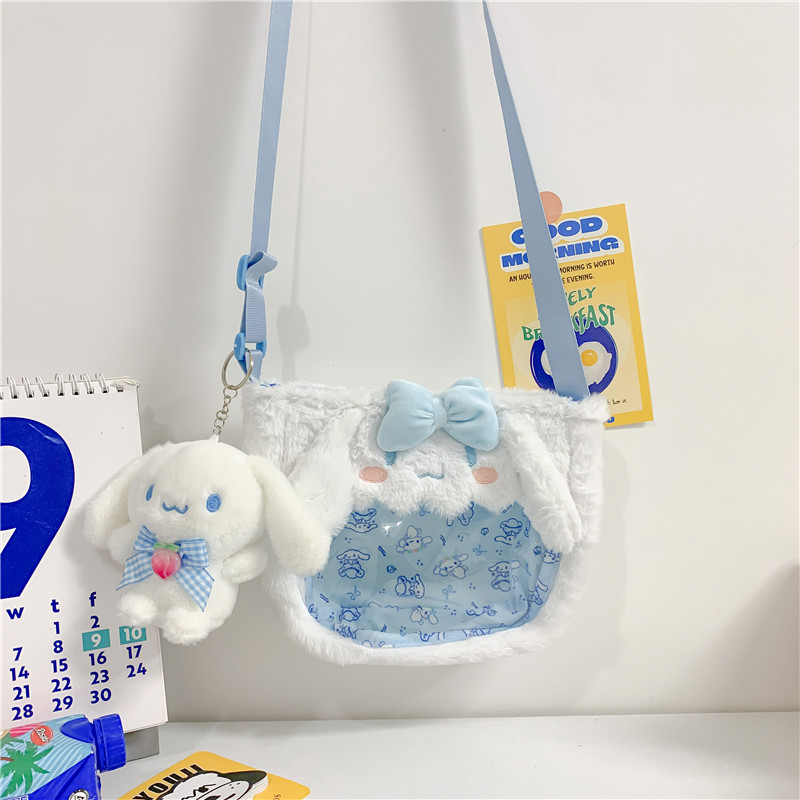 Túi đeo chéo hoạt hình mặt trong Kuromi - Cinnamon - Melody