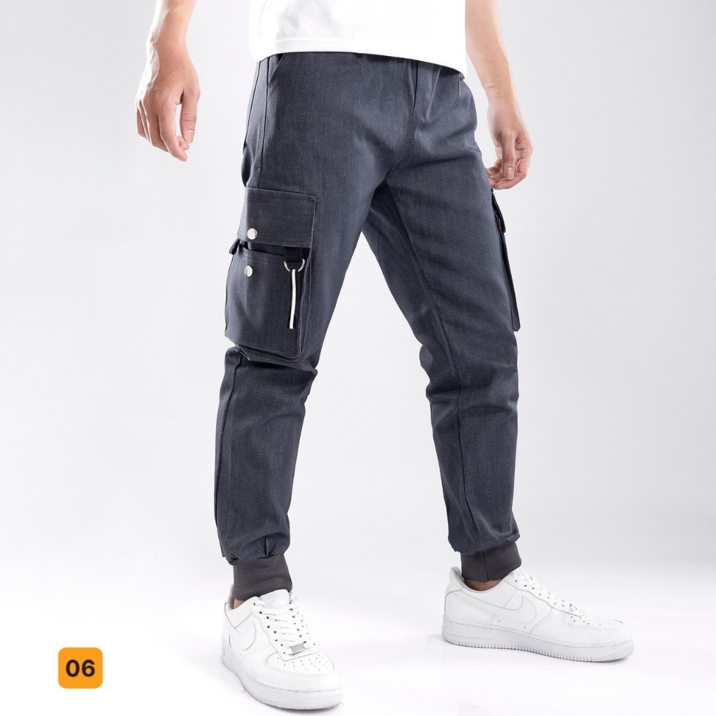 Quần jogger nam túi hộp có móc khóa kim loại cao cấp - chất vải kaki dày dặn 2 lớp bao đẹp - BEN Shop0807 DD04