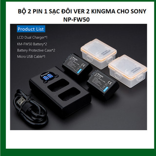 Pin sạc đôi ver 2 kingma cho sony np-fw50