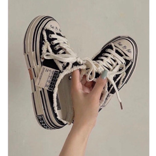 Giày sục nữ Conven Rách , giày đạp gót nữ đế độn siêu hot