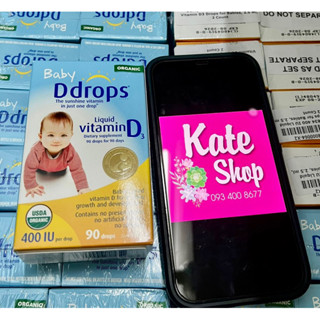 bay air - bill Mỹ date 2027 vitamin D3 DDrops organic - Baby D Drops bổ xung vitamin D cho bé 90 giọt