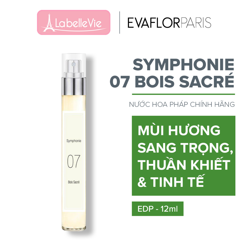 Nước hoa nữ Evaflor Symphonie Bois Sacré 07 hương thơm sang trọng, quý phái 12ml