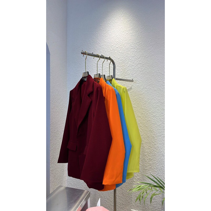 Áo khoác vest Blazer form dài 2 túi hàng thiết kế 2 lớp