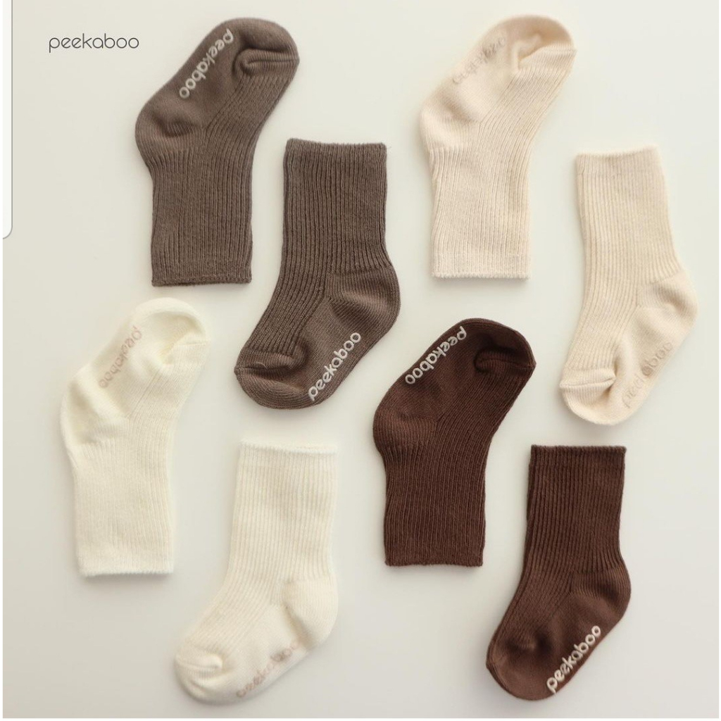 |PEEKABOO| TẤT BẮP SET 4 ĐÔI