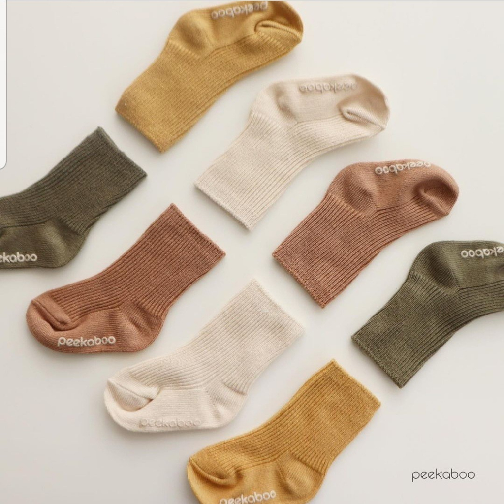 |PEEKABOO| TẤT BẮP SET 4 ĐÔI