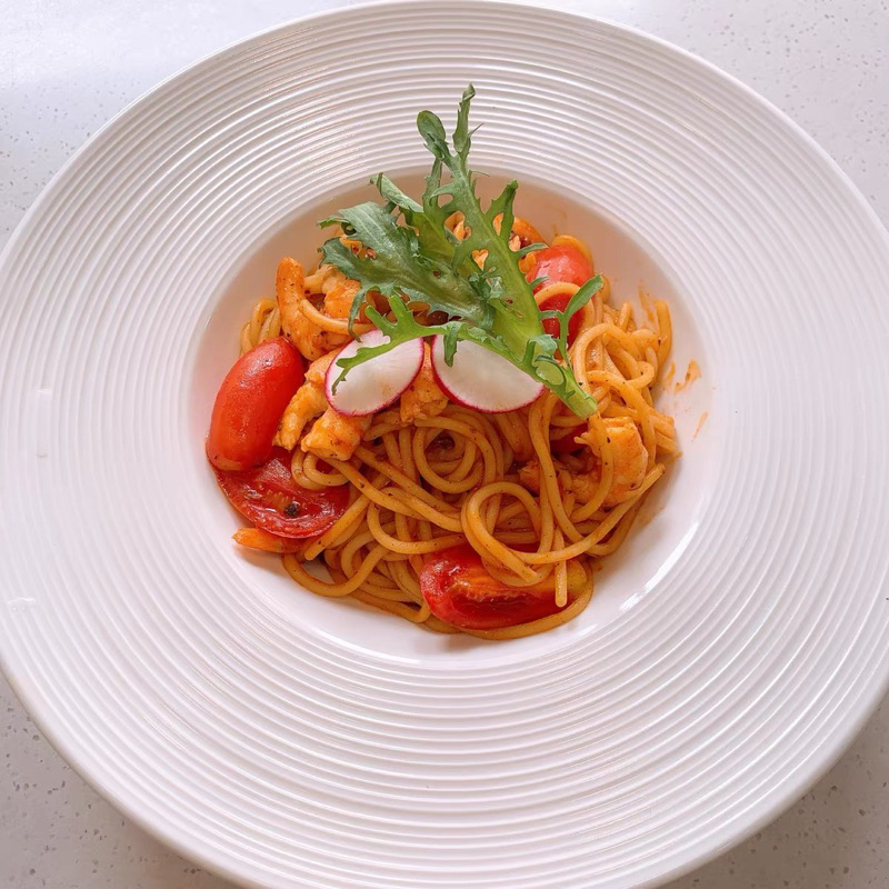 Đĩa sứ ăn mỳ Ý, súp kiểu Tây, đĩa decor