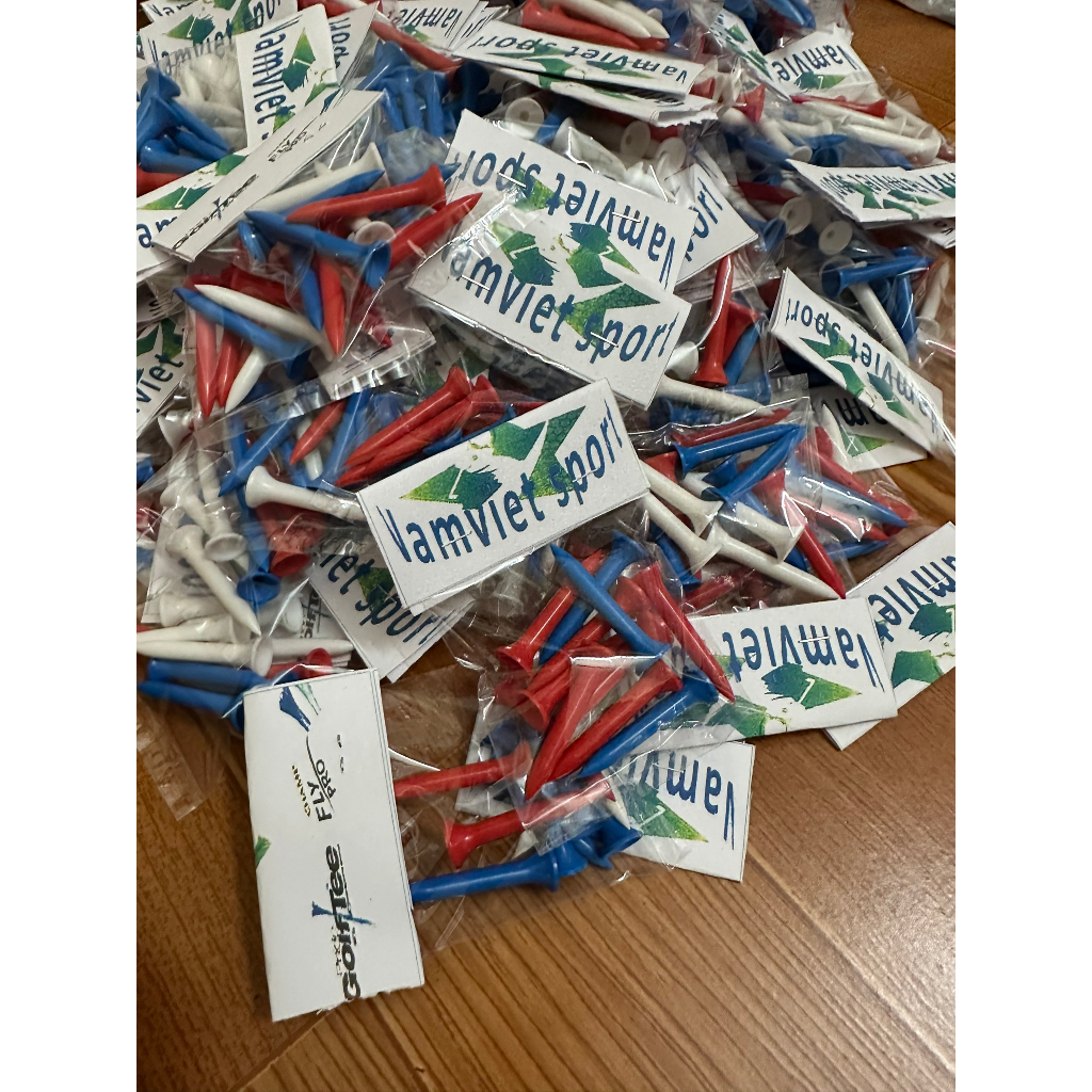 Tee golf gói 10 chiếc chất nhựa ngắn/dài