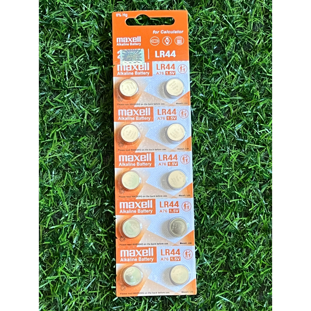 Pin LR44 AG13 Maxell vỉ 10 viên - Chính Hãng