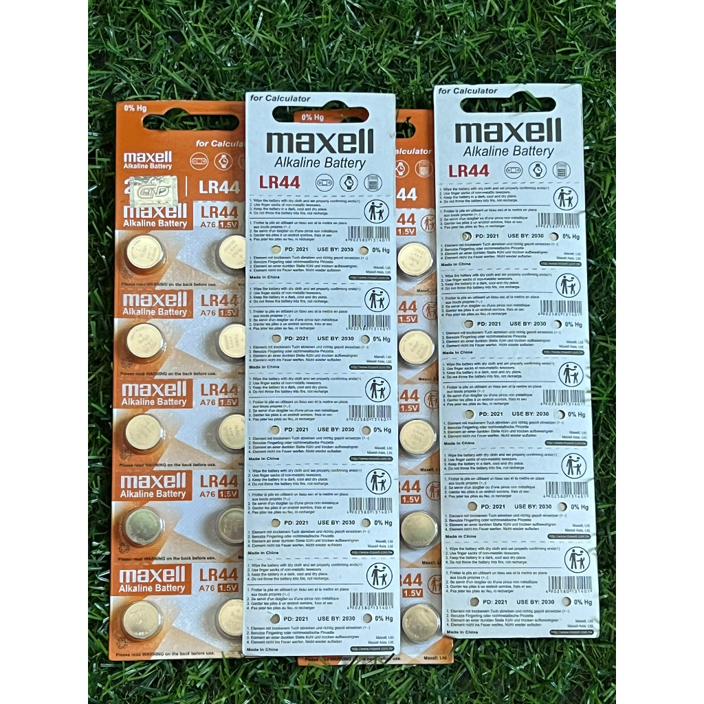 Pin LR44 AG13 Maxell vỉ 10 viên - Chính Hãng