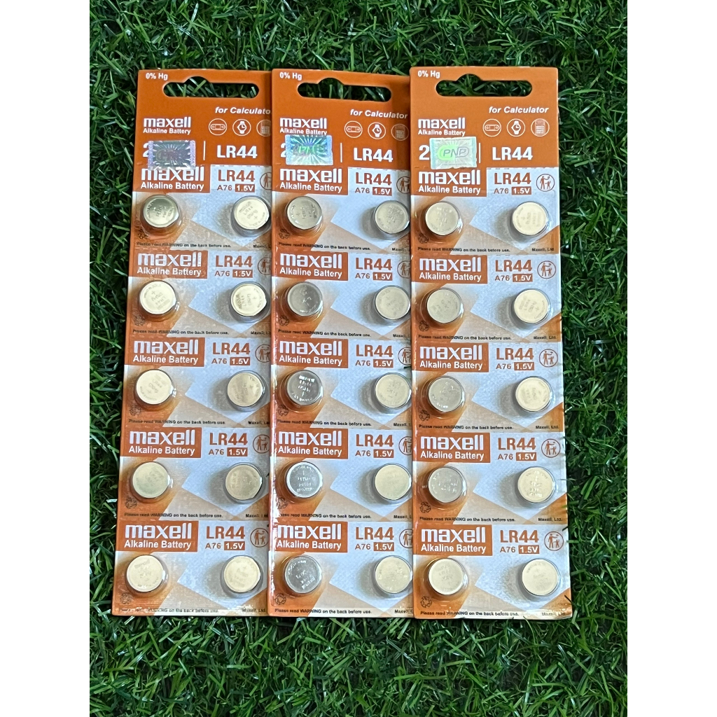 Pin LR44 AG13 Maxell vỉ 10 viên - Chính Hãng