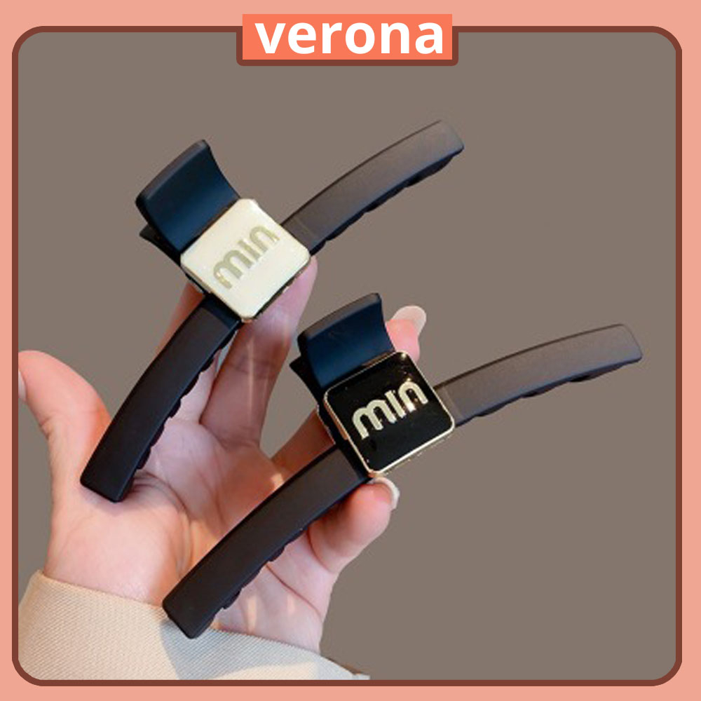 Kẹp tóc cá mập kích thước 13cm chất liệu Acrylic màu đen phong cách thời trang Hàn Quốc