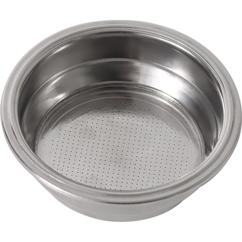 Giỏ lọc áp suất 2 đáy 58mm, Fillter 2 lớp máy pha cà phê Gemilai 3005e, 3200, 3605, Phin lọc Inox máy pha cà phê