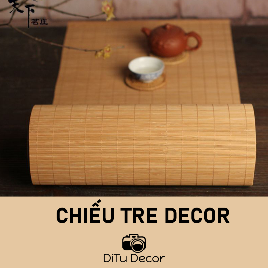 Chiếu tre, mành tre trang trí decor phụ kiện chụp sản phẩm