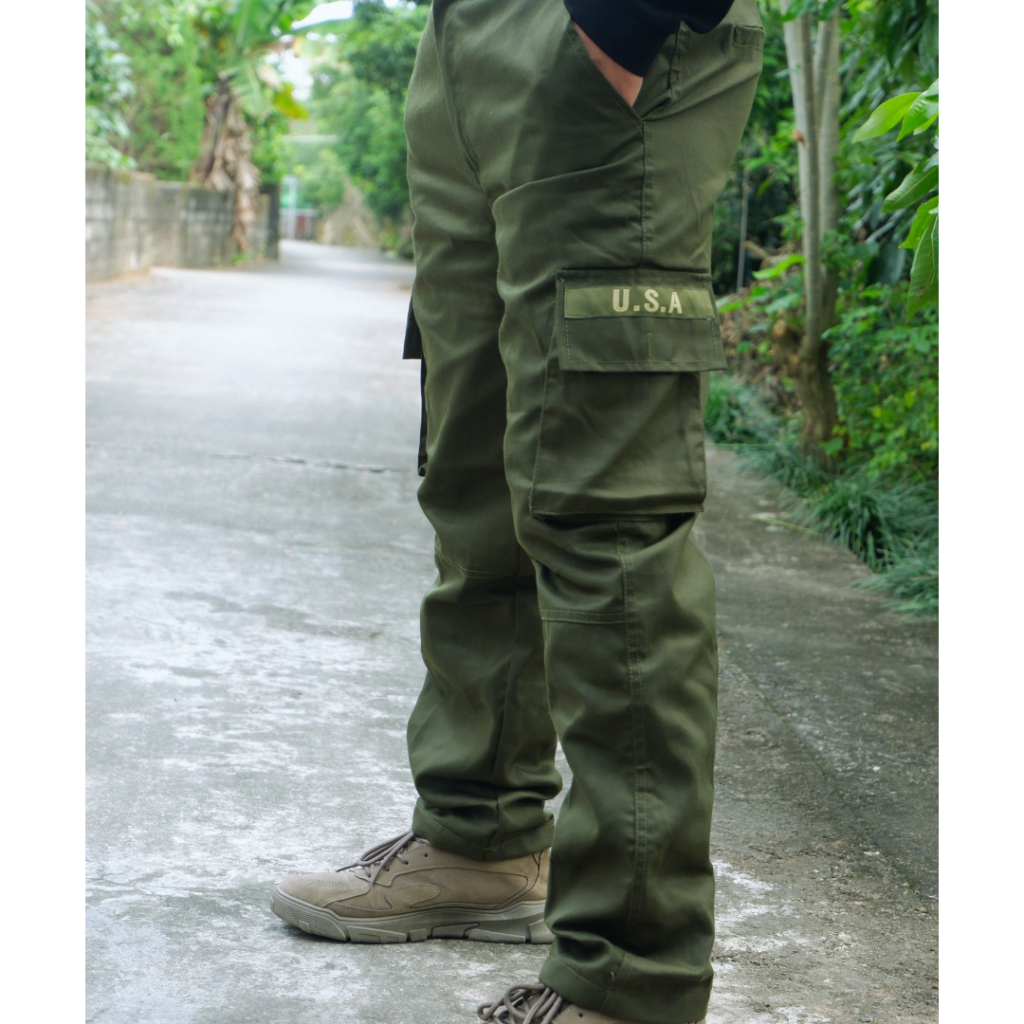 Quần dài kaki túi hộp nam tính mạnh mẽ có thể mặc đi chơi và đi làm