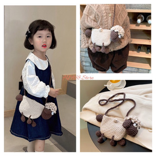  Túi đeo chéo đan len hình chú cừu dễ thương cho bé T12 