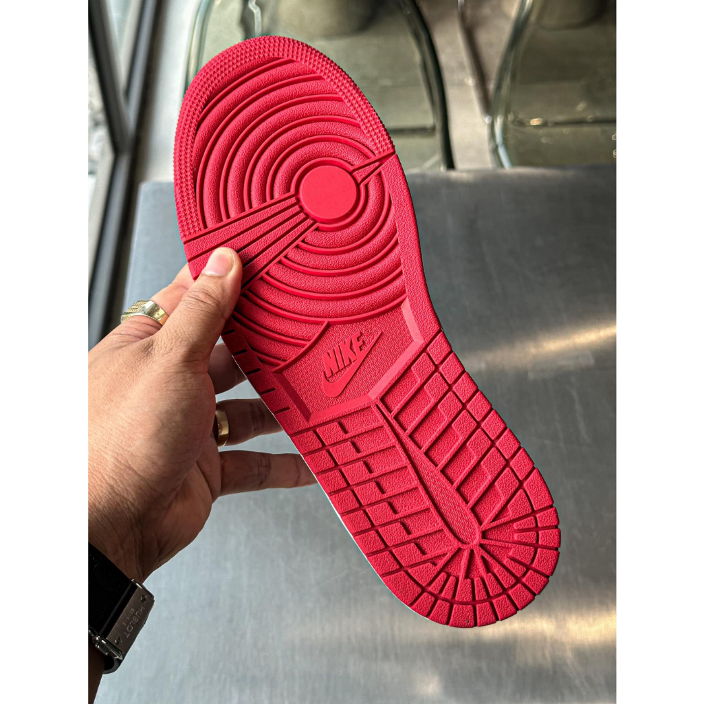 Giày Jordan Cổ Thấp Nam Nữ, Giày JD1 Low Gym Red Whilte Hàng Cao Cấp Full Box Bill