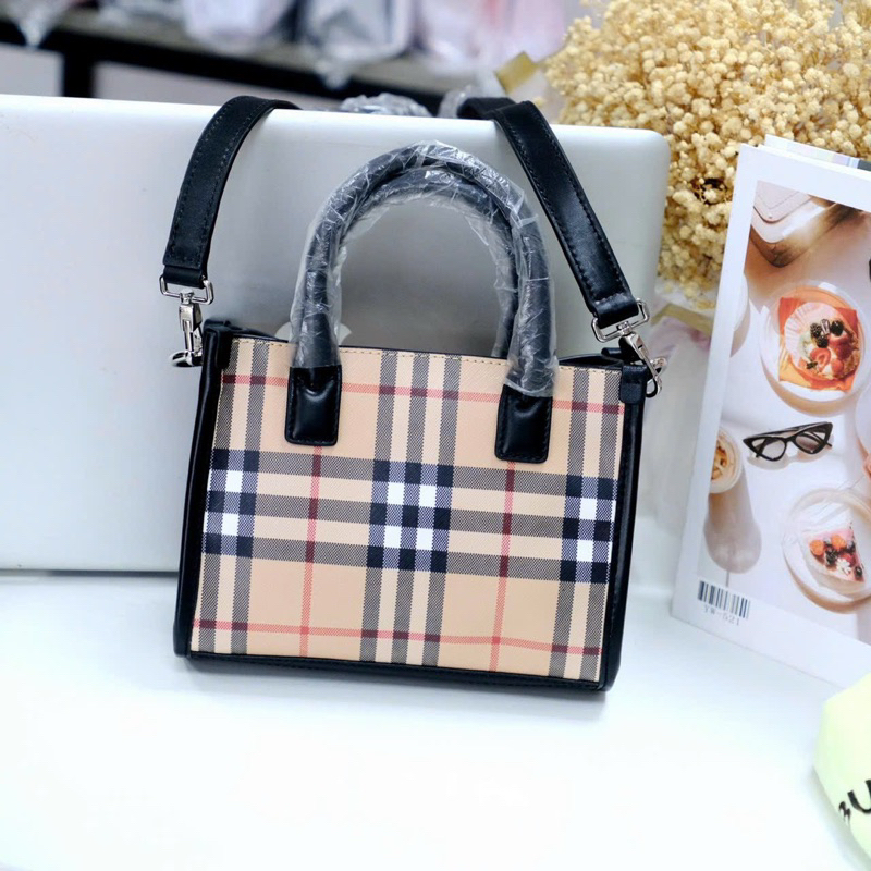 📛RẺ VÔ ĐỊCH📛TÚI BBR MINI VINTAGE CHECK TOTE BAG NỮ ĐEO CHÉO