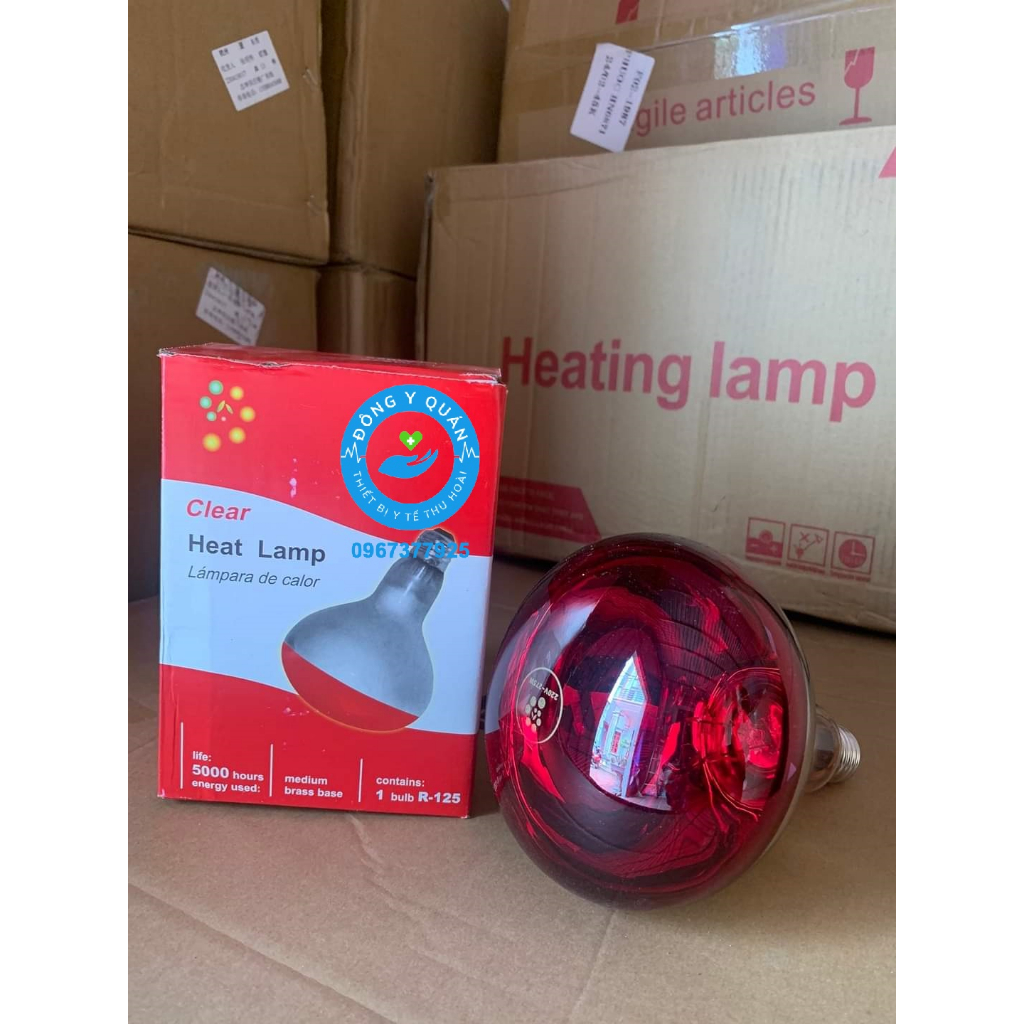 Bóng đèn hồng ngoại 275W - Đầu bóng dài phù hợp với tát cả các loại đui xoáy
