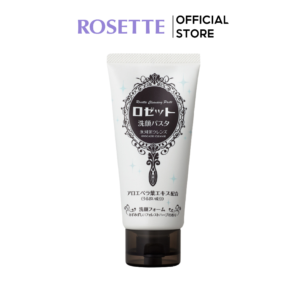 Sữa Rửa Mặt Dưỡng Ẩm Rosette Face Wash Pasta Glacial Clay Cleanser 120G