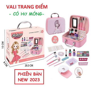  Hộp trang điểm cho bé gái, đồ chơi trang điểm bé gái cao cấp, an toàn, dễ làm sạch