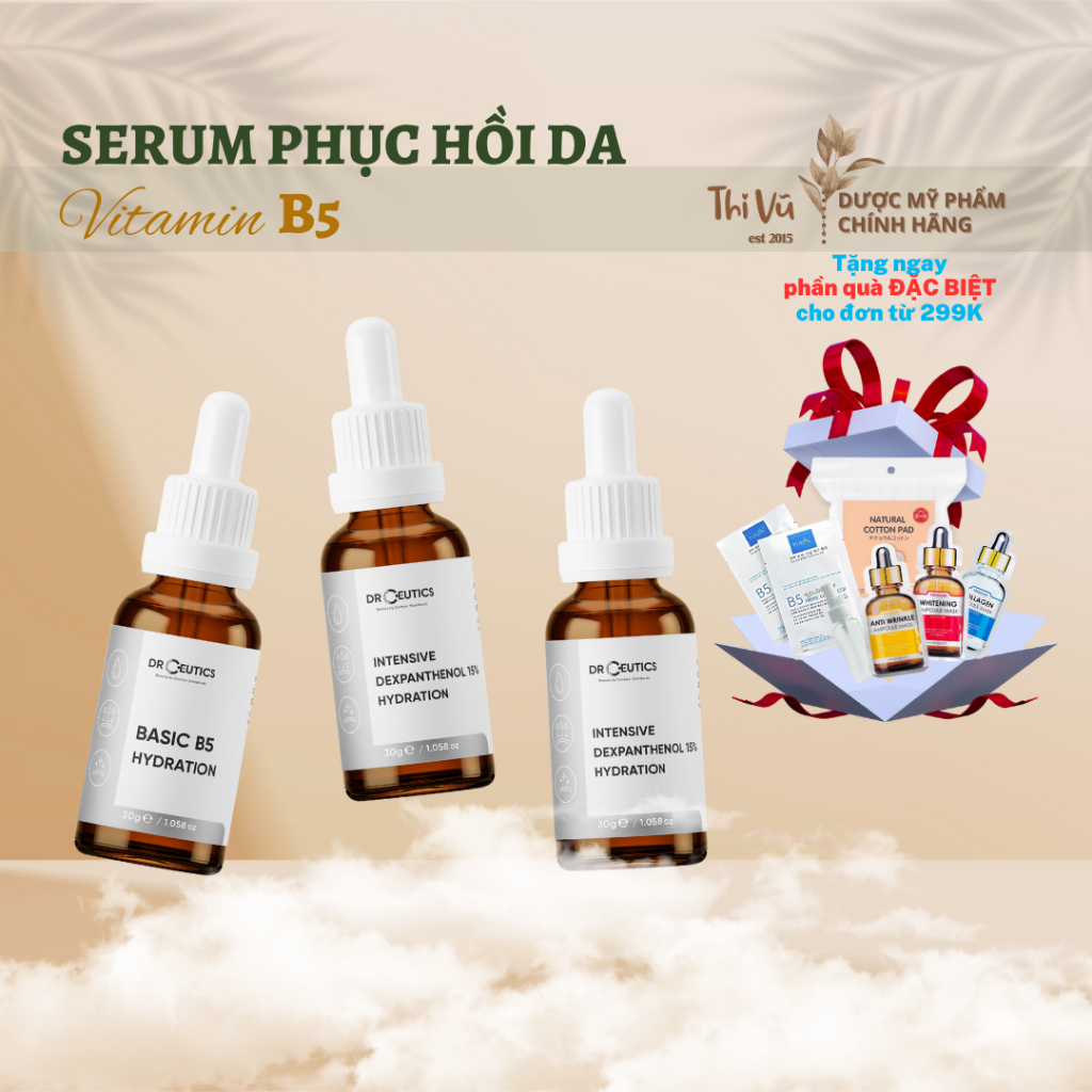 Tinh chất Serum B5 DrCeutics cấp ẩm phục hồi da chống lão hóa 30ml 100ml - Thi Vũ