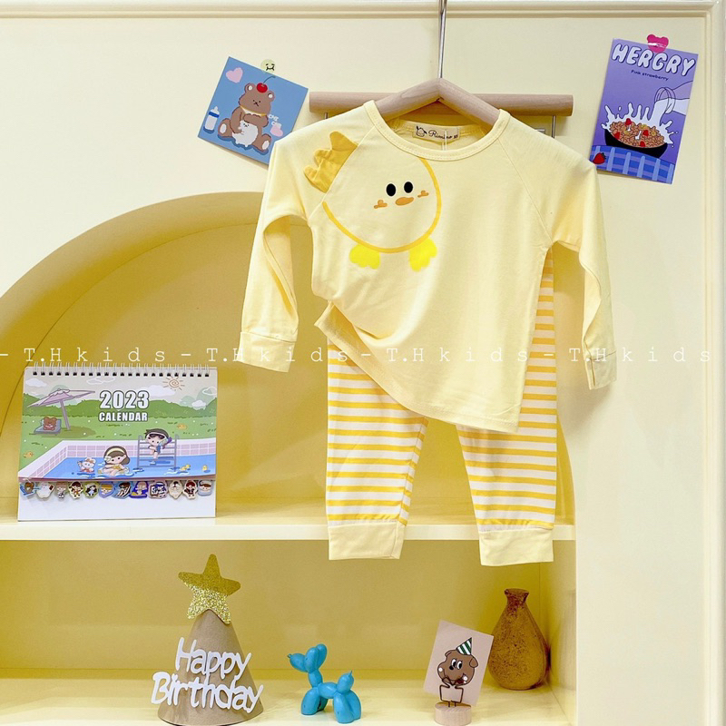 Bộ dài tay bé trai bé gái hình thú Rimino 7-16kg