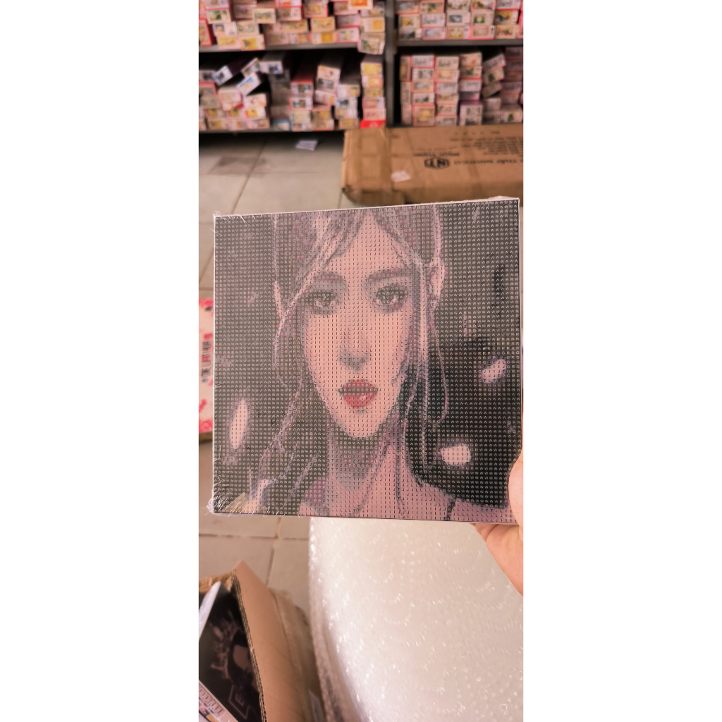 Tranh đính đá 5D BLACK PINK  20x20cm - Tự làm tranh LISA JENNIE ROSE JISOO hoạt hình dễ thương