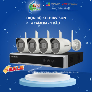 Trọn bộ Kit 4 camera Wifi Kit Hikvision 2.0 ( 4 CAMERA CV310 + 1 ĐẦU ghi CSX5S4W).