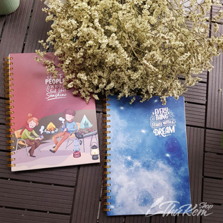 Sổ lò xo A4 SIN 230 trang có pocket chia ruột sổ- Blueangel