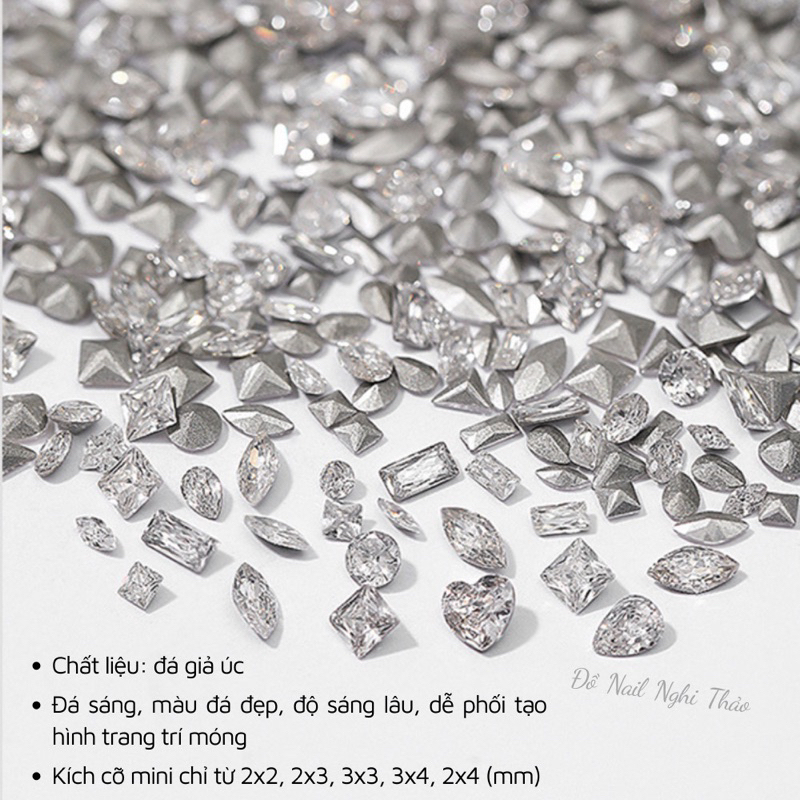 Sét đá khối mini 100v màu bạc