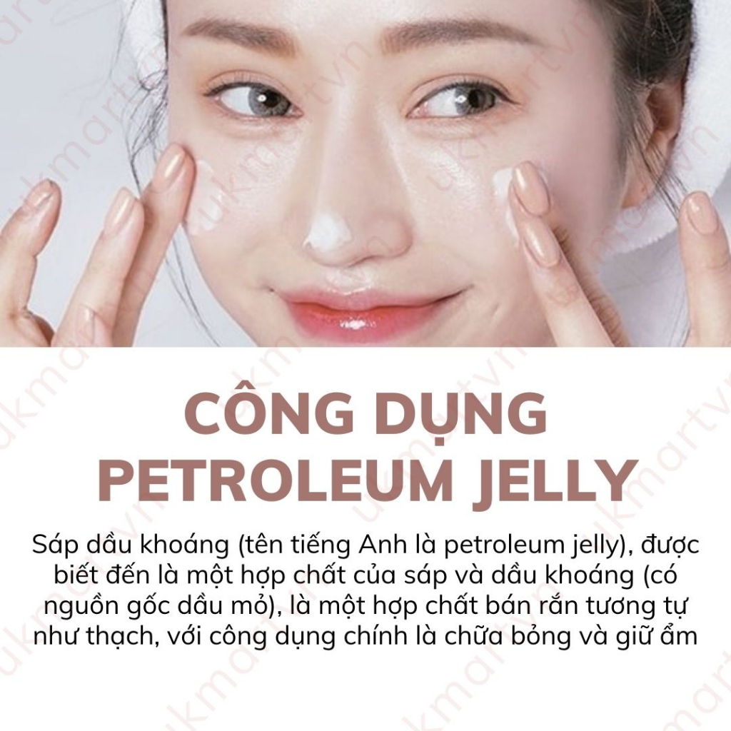 Kem dưỡng ẩm Menturm Petroleum Jelly 60g Dành cho trẻ sơ sinh, trẻ nhỏ, làn da nhạy cảm