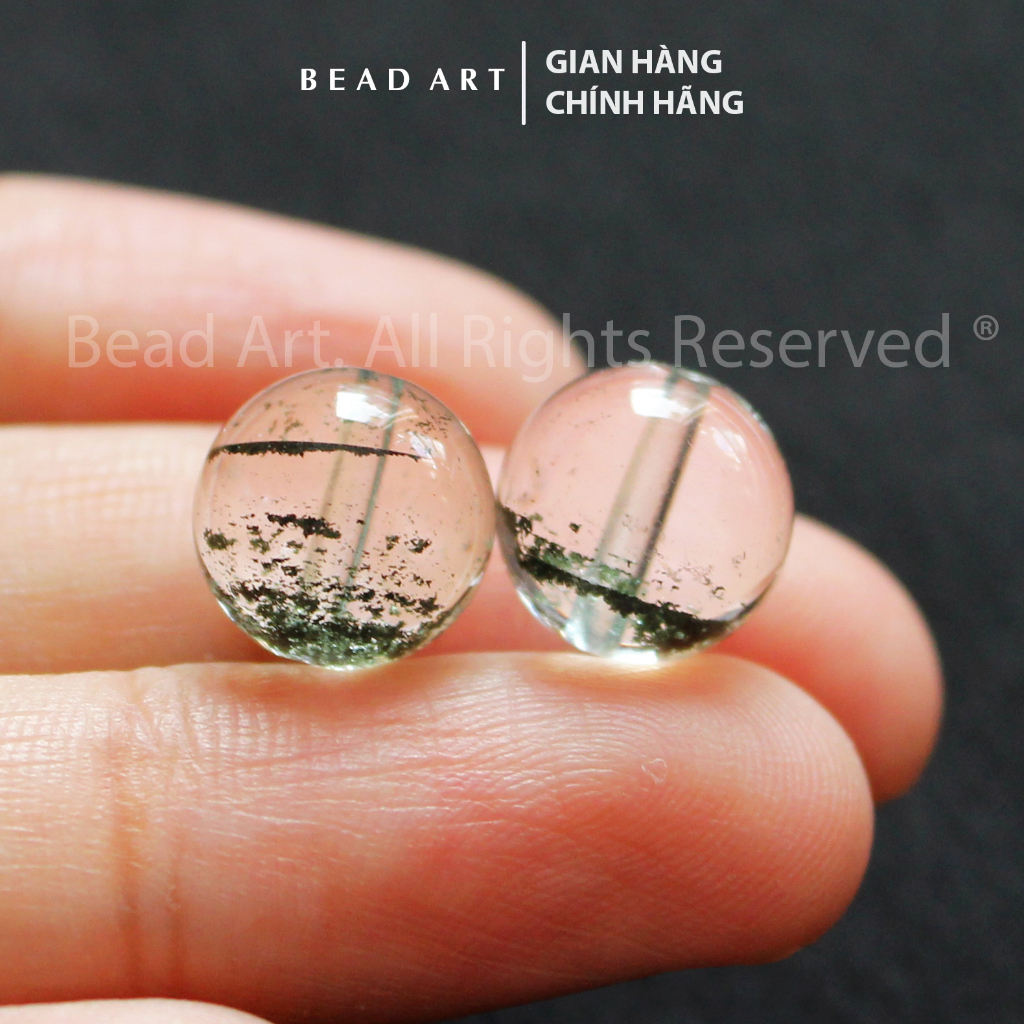 10MM Đá T.A Ưu Linh Xanh, Mộc, Hoả, Phối Vòng Tay Phong Thuỷ, Chuỗi Hạt, Trang Sức (Loại AAA) - Bead Art