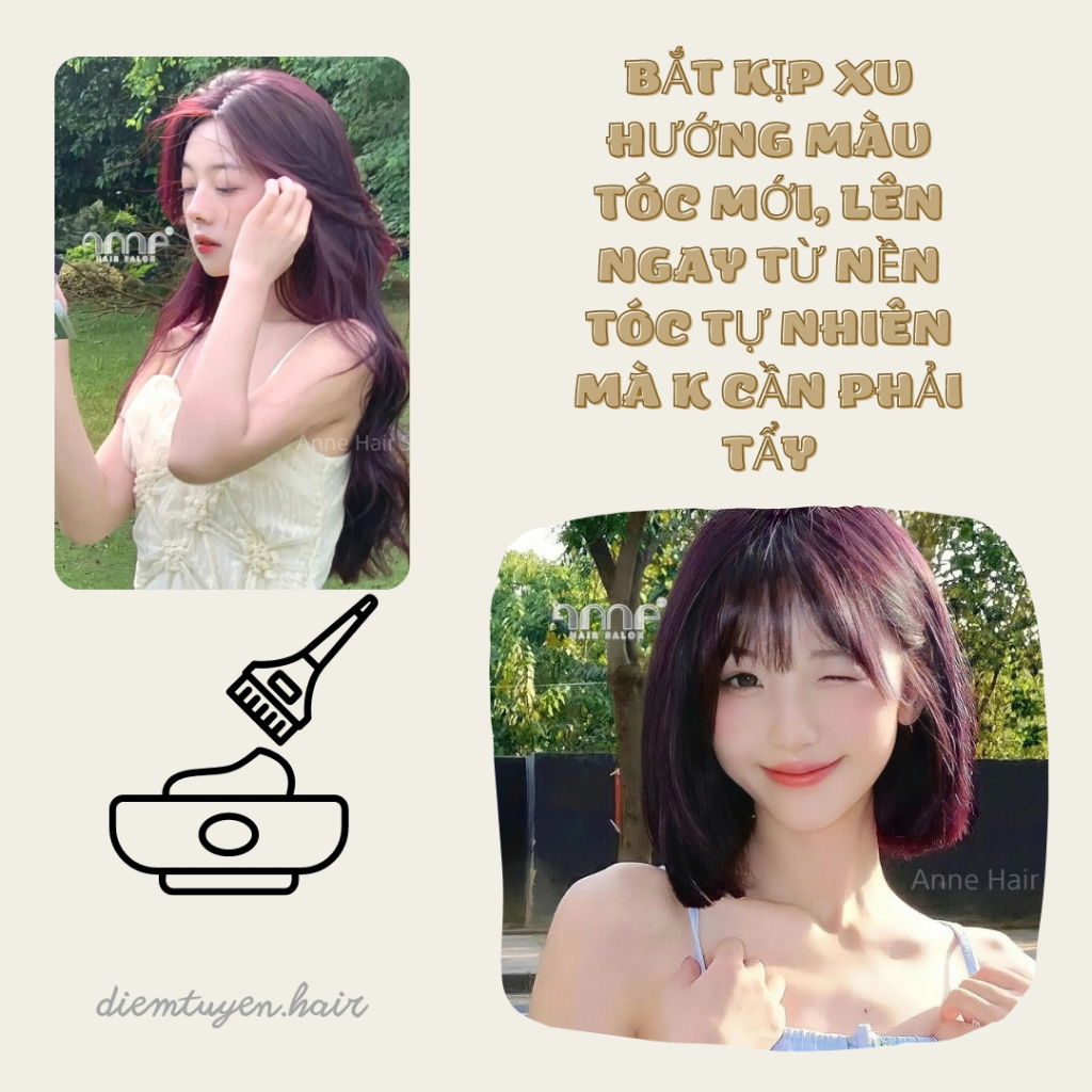 Thuốc Nhuộm Màu PHÚC BỒN TỬ, Không Tẩy | diemtuyen.hair