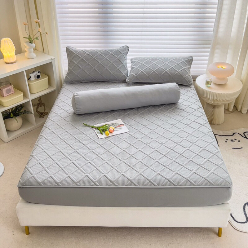 Bộ ga gối Cotton Hàn, ga gối Cotton trần bông siêu đẹp