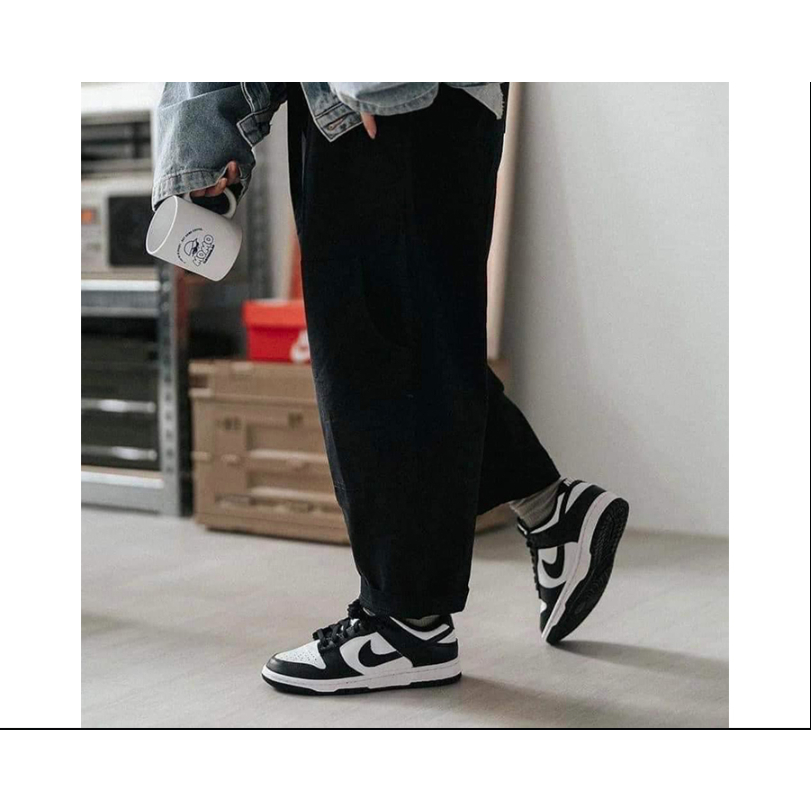 [chinhhang] Giày naike dunk panda low bảng retro màu trắng đen