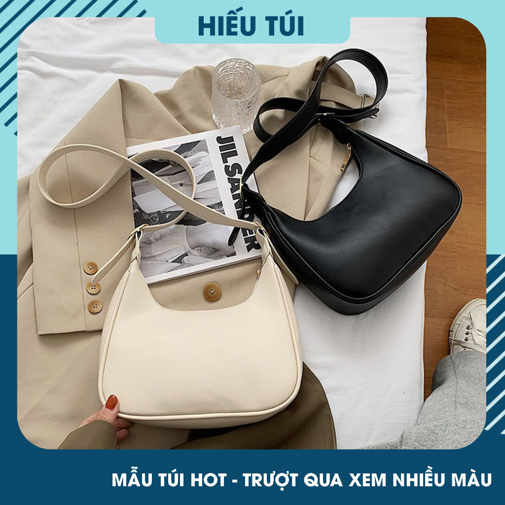 Túi Đeo Chéo Dáng Thuyền Da Dầy Ht222