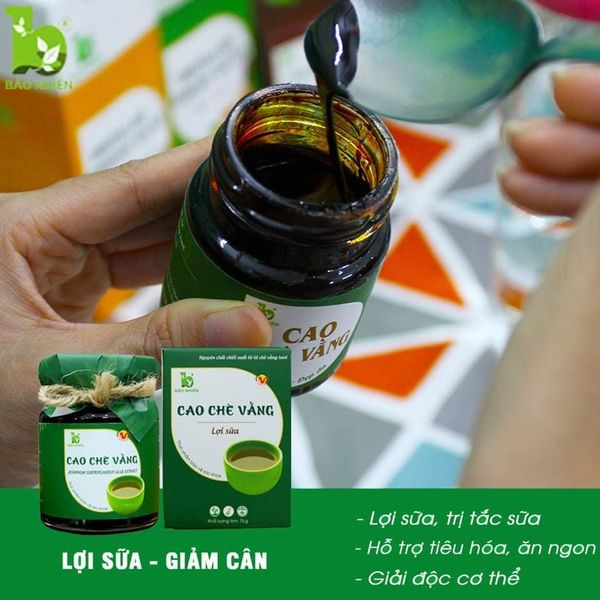 Cao chè vằng - lợi sữa Bảo Nhiên