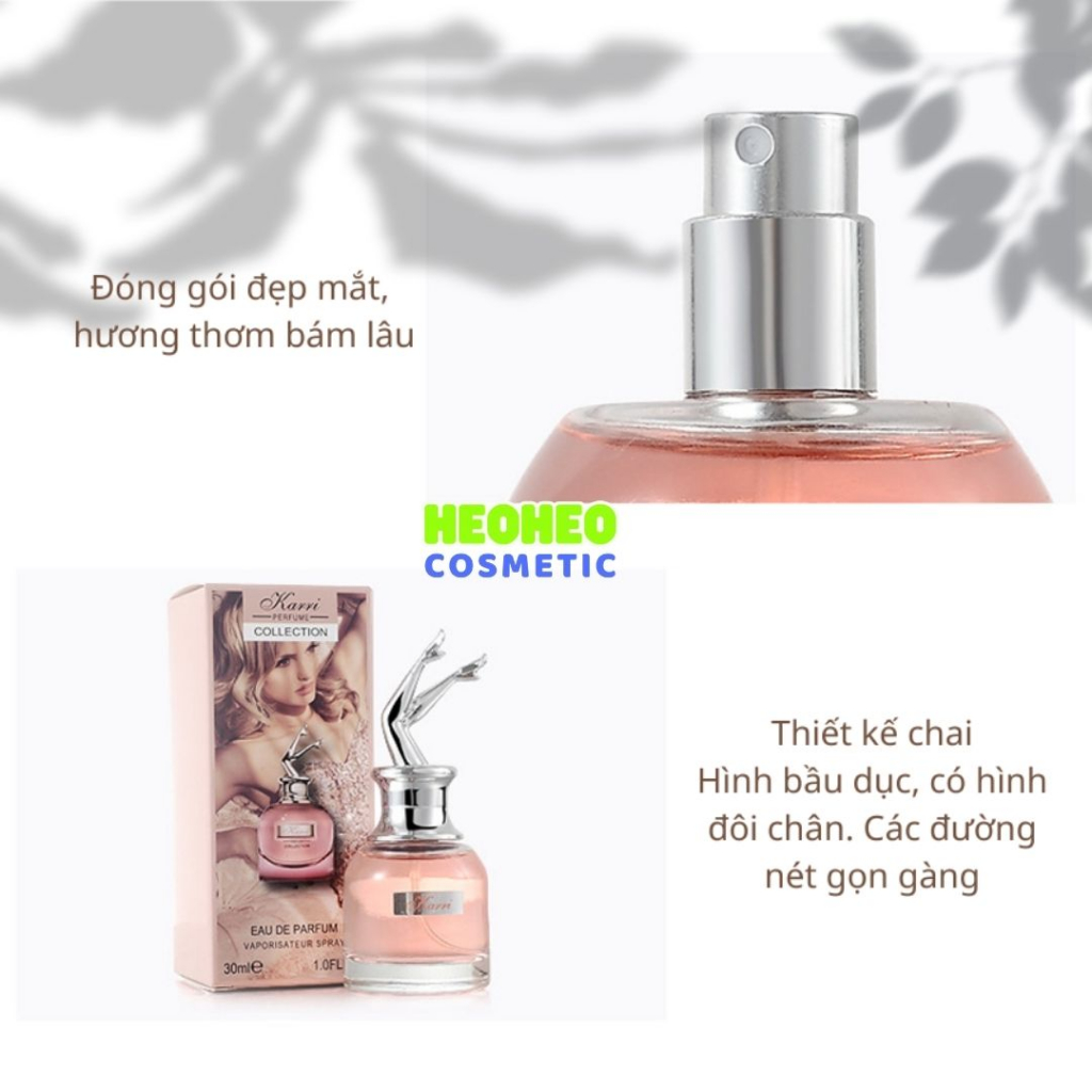 Nước hoa Nữ KARRI Perfume Collection 30ML nước hoa chân dài cô gái
