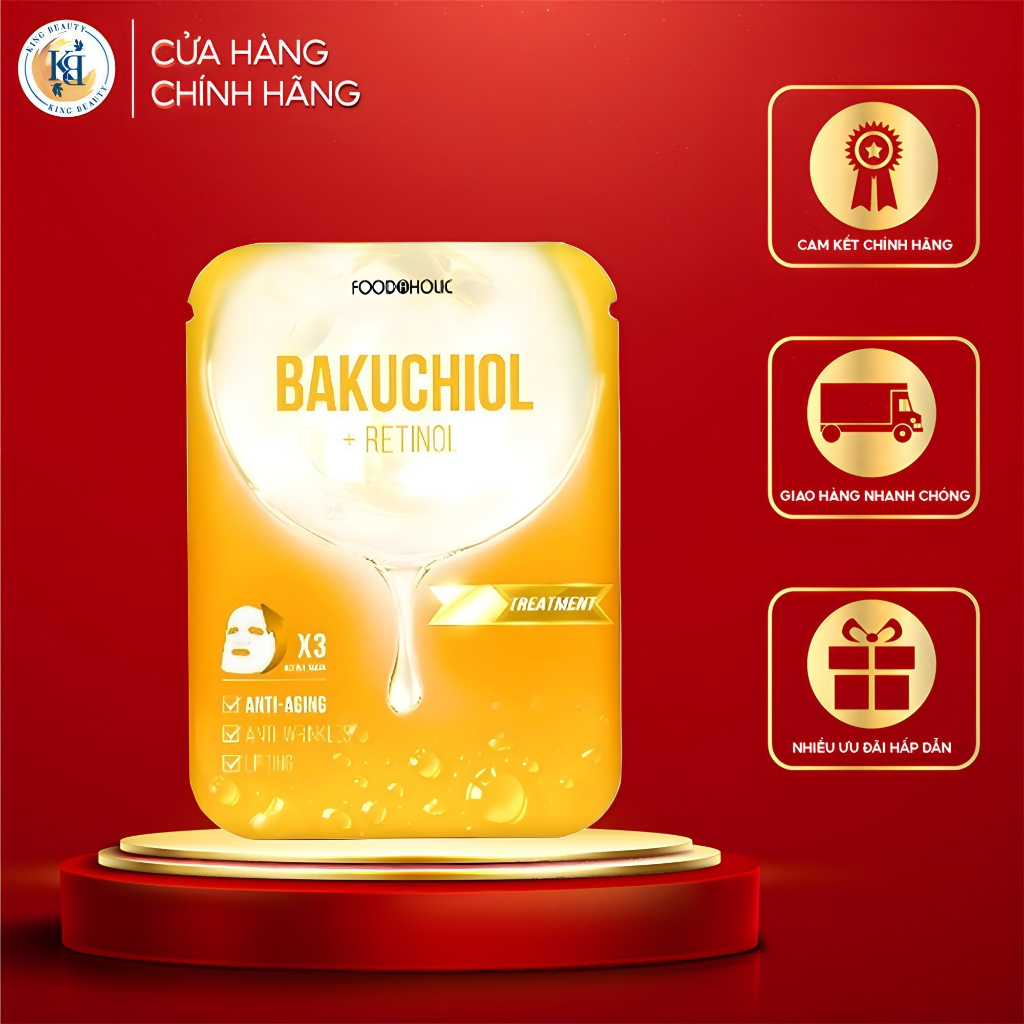 Mặt Nạ Foodaholic Bakuchiol Tái Tạo, Chống Lão Hoá Da Bakuchiol Ample Mask 23ml