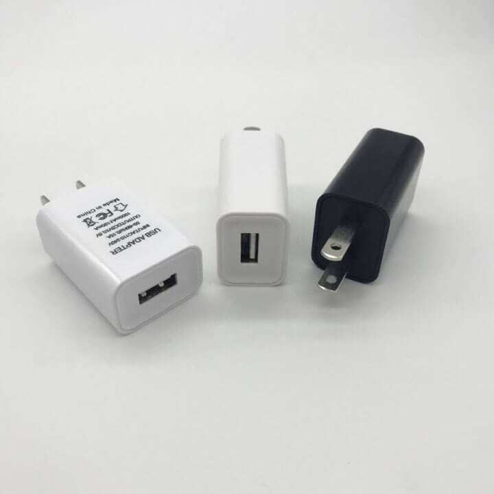 Củ sạc USB 5V 1A sạc nhanh an toàn, củ sạc nhanh điện thoại cổng USB, cục sạc đèn pin, quạt tích điện, nguồn cho đèn