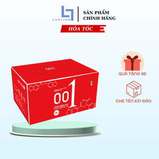  Bao cao su olo siêu mỏng 0.01mm truyền nhiệt kéo dài thời gian hộp 10 chiếc bcs 