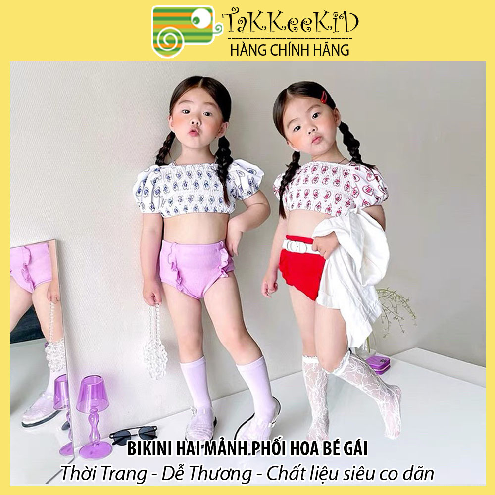 Đồ Bơi Bé Gái, Bikini Cho Bé, Bộ Bơi 2 Mảnh Bé Gái Đáng Yêu