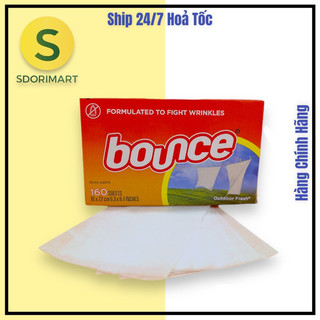 Giấy sấy thơm quần áo Bounce USA 160tờ