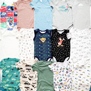 Body chip cộc tay cho bé trai hàng xuất dư chất liệu cotton mềm mịn thoáng co giãn tốt mát size 18-24m