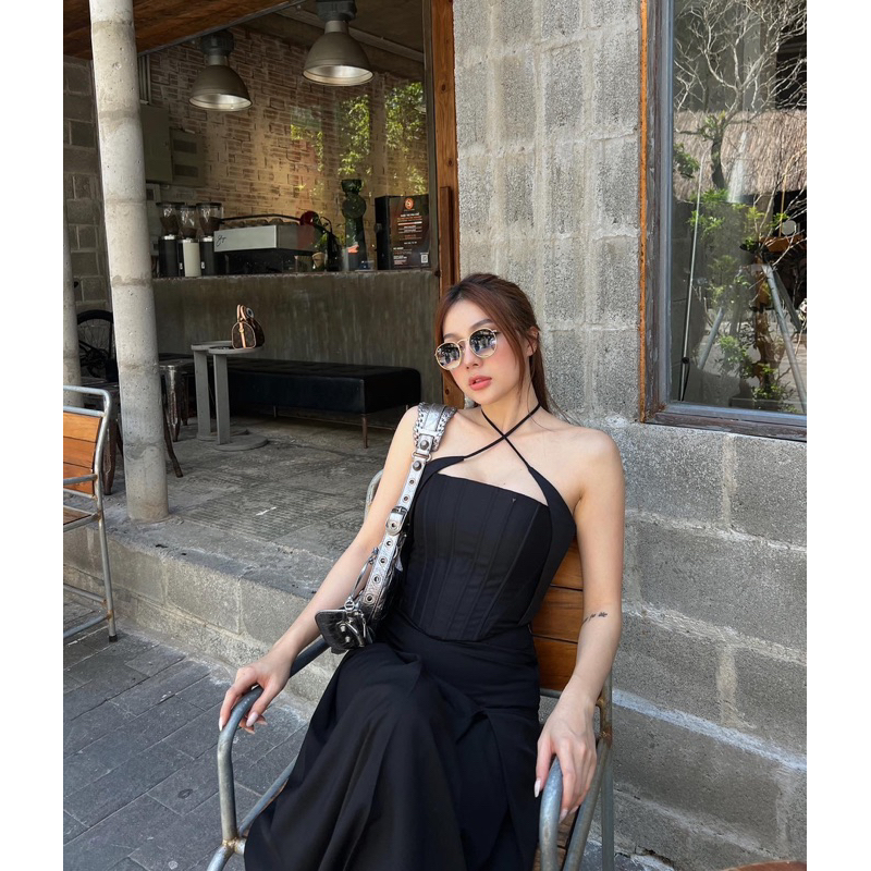 Áo corset dây chéo