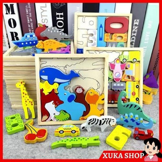Đồ chơi trẻ em bảng xếp hình gỗ thông minh nhiều chủ đề cho bé trai, gái 1 2 3 4 5 tuổi. Đồ chơi giáo dục sớm cho bé