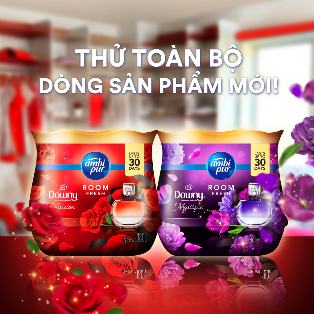 Combo 3 Hộp Sáp Thơm AMBIPUR Luxe 180G MỚI! Hương Đam Mê/ Huyền Bí