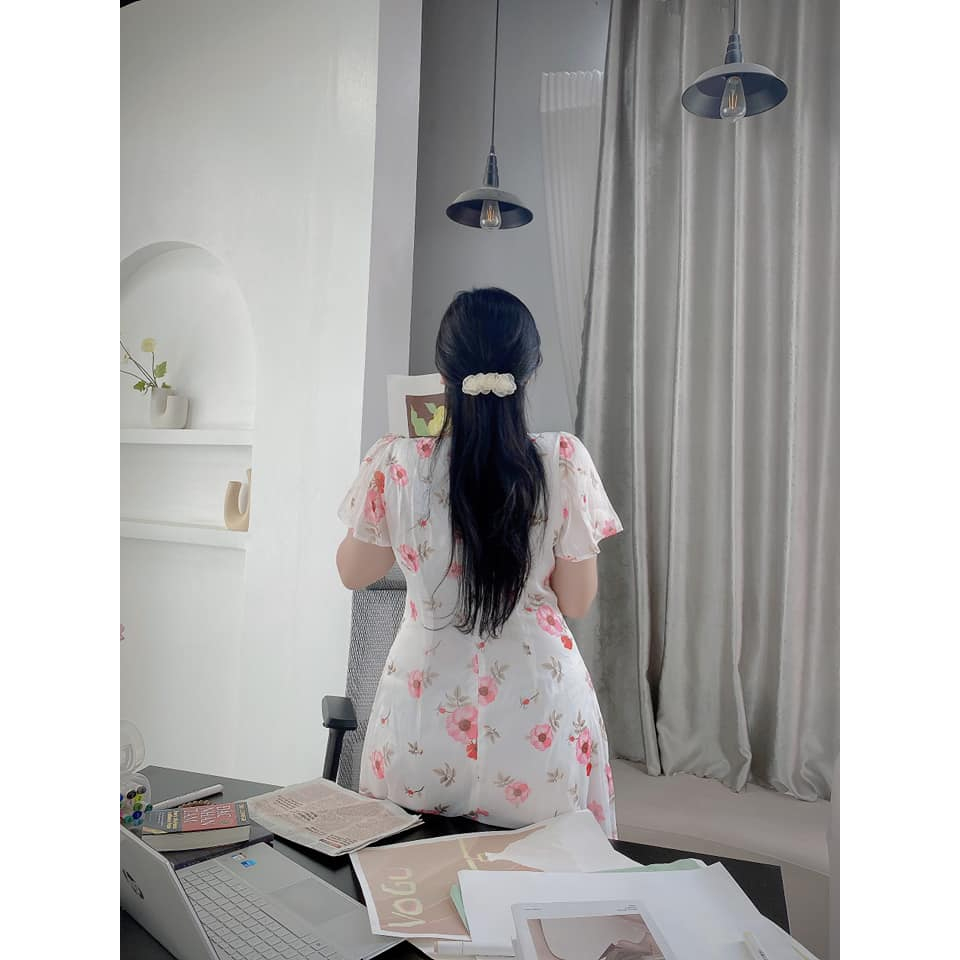 Váy Hoa Cổ Vuông Bigsize  VSHIRT