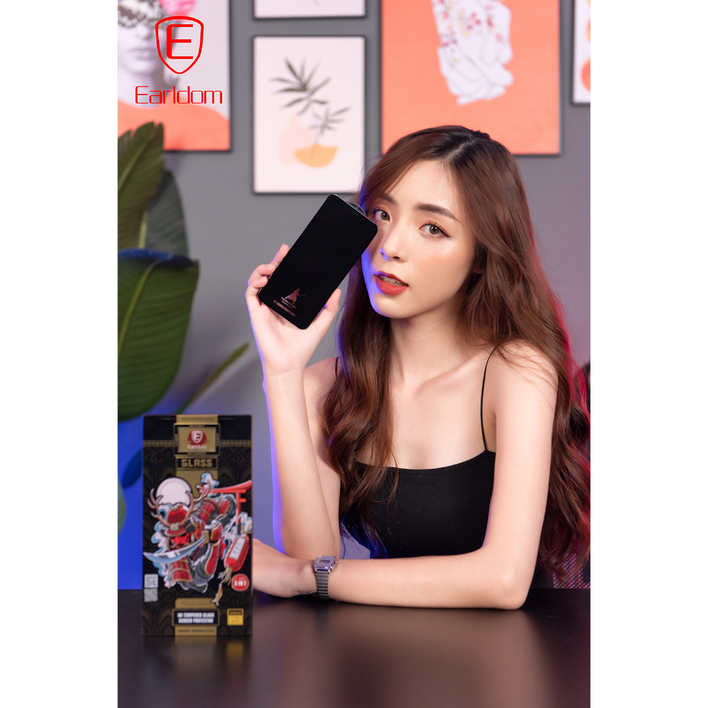 Kính Cường Lực Iphone SAMURAI EARLDOM, Chống Cận Thị, Chống Bám Vân Tay.