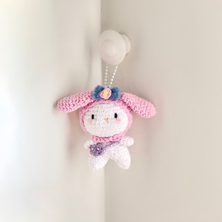 Móc khóa My melody đan len GND handmade